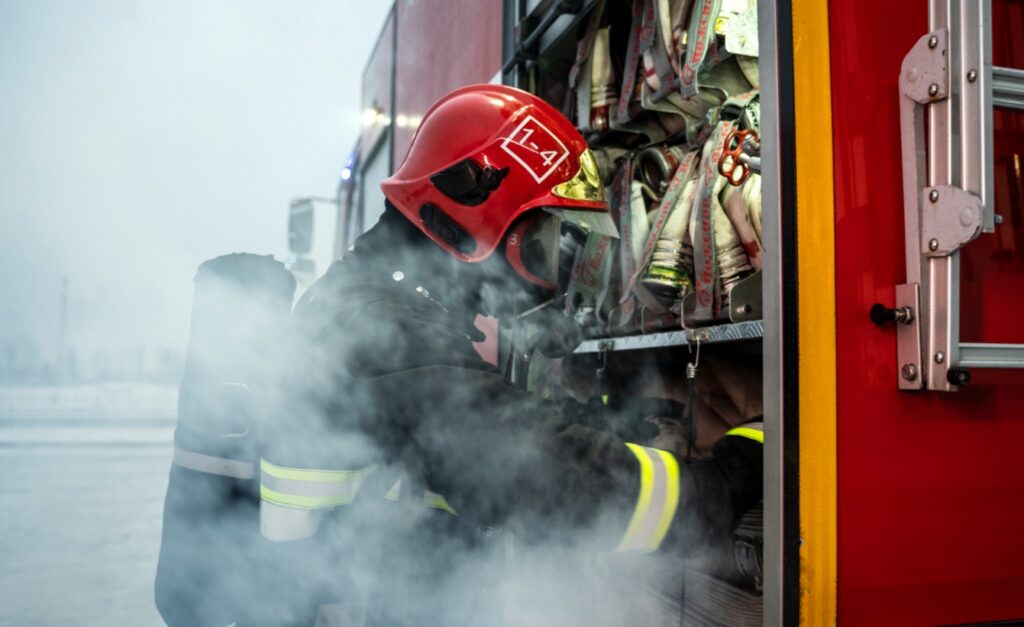 Pożar w Duczowie Wielkim: spłonęła stodoła – akcja 8 zastępów straży pożarnej